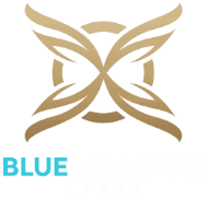 Blue Freedom Apnea Logo Freediving School in Panglao Vertical
